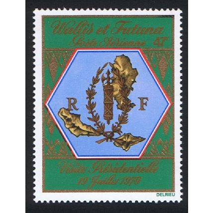 Wallis and Futuna Presidential Visit Airmail 1979 MNH SG#331