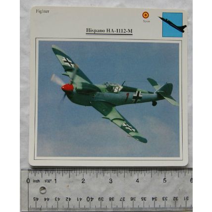 Hispano HA-1112-M - Spain - Fighter - Collectors Club Card
