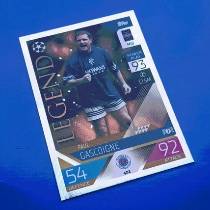 Topps Match Attax 2022/23 Paul Gascoigne Legend Card #422 - Rangers