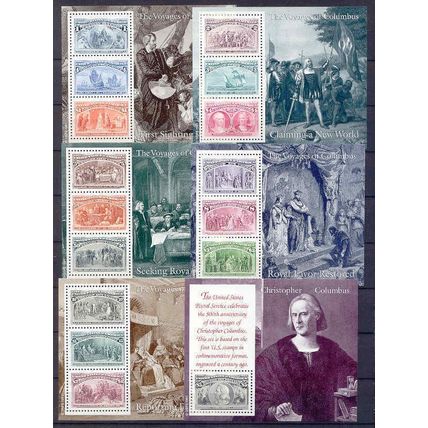 1991 Voyages of Columbus - Sheetlet set of 6 - MNH (**)
