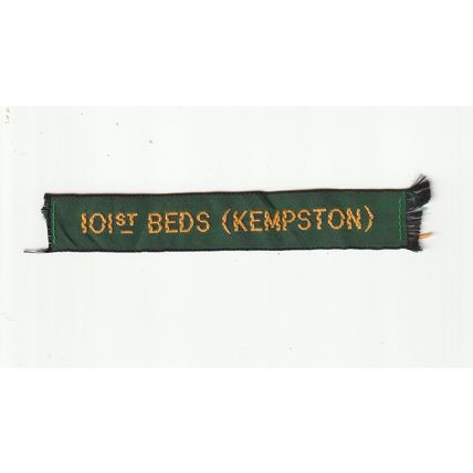 Scout Nametape UK - 101st Beds Kempston - Ribbon (BZ251)