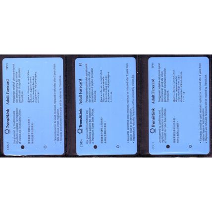 Let's Move With Courtesy S'pore TransitLink Train/Bus Card