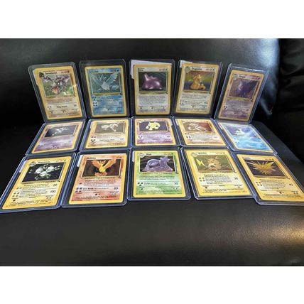 Pokémon Fossil Unlimited Complete Holo Rare Full Trading Card Set 1-15 Trading C