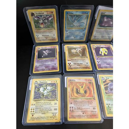 Pokémon Fossil Unlimited Complete Holo Rare Full Trading Card Set 1-15 Trading C