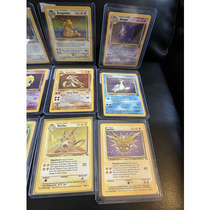 Pokémon Fossil Unlimited Complete Holo Rare Full Trading Card Set 1-15 Trading C