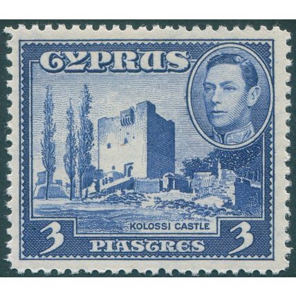 Cyprus 1942 3pi ultramarine SG156a unused