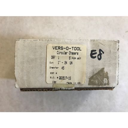 NIB VERS-O-TOOL 1"-24 UN, CIRCULAR DIE CHASER DRF-10 1-24,1 SET 5PCS , EJ