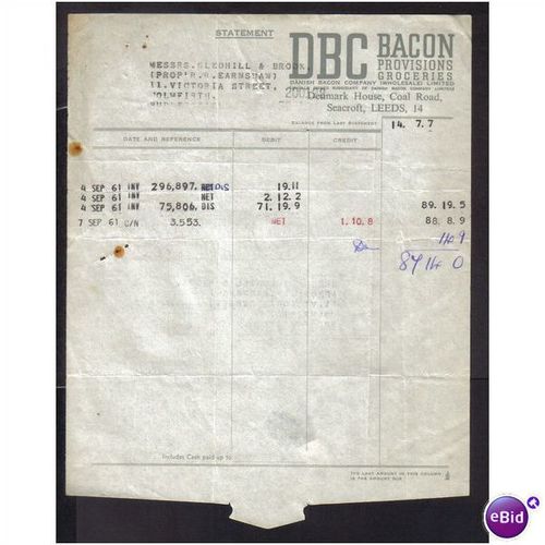 DANISH BACON CO LTD,SEACROFT,LEEDS,4 SEP1961