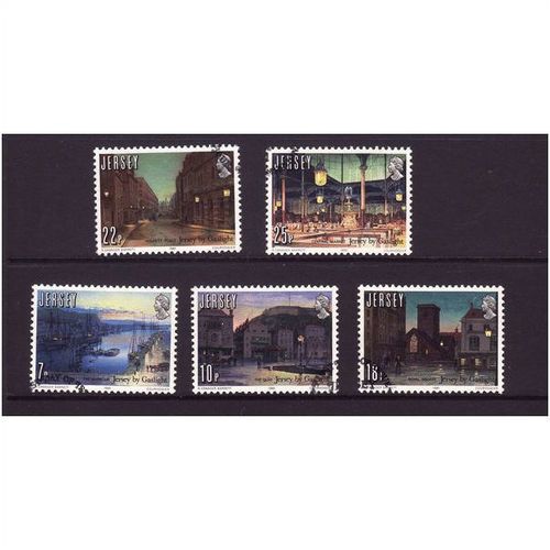 JERSEY 1981 GASLIGHT SG 279 / 283 SET 5 VALS FINE USED