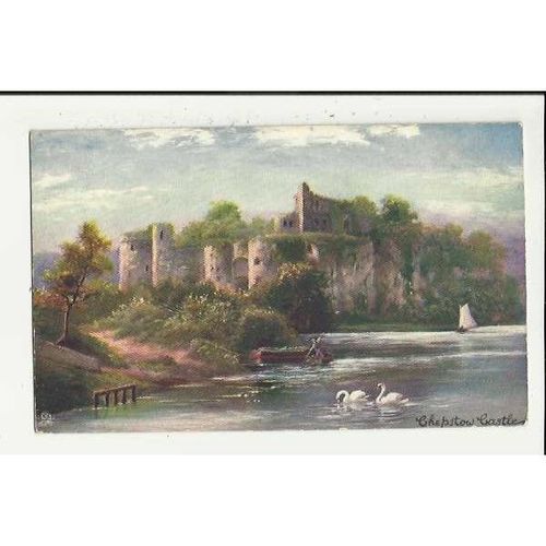 7189 Wales CHEPSTOW Castle Tuck Oilette Postcard