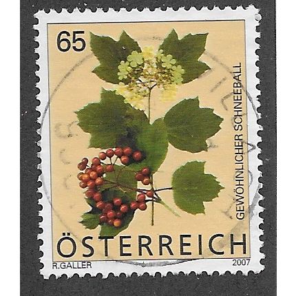 AUT 2007 65c 'FLORA DEFINITIVES ' FINE USED (EBID56-294)