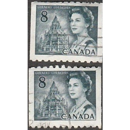 Canada 1967-73 8c Value Library of Parliament. Black. Fine Used