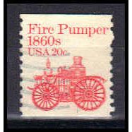 Used 1908 20c Fire Pumper Fine W0969