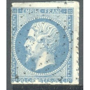 France 1853 - SG 51 - 20c blue Napoleon 111 - used 10