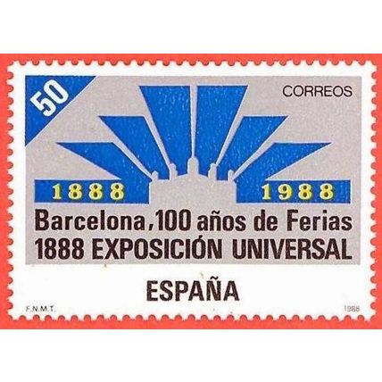 España. 1988. Mi # 2831. 100th Anniversary of Universal Exposition of Barcelona