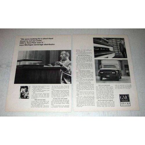 1966 GMC Trucks Ad - Short-Haul Diesel to Cut Costs