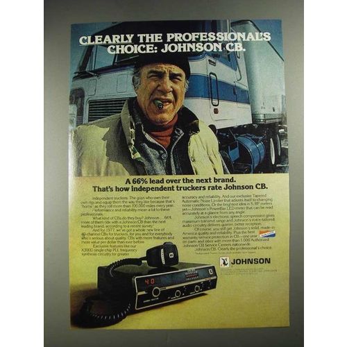 1977 Johnson CB Radio Ad - The Professional's Choice