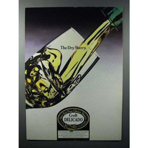 1980 Croft Delicado Sherry Ad - The Dry Sherry