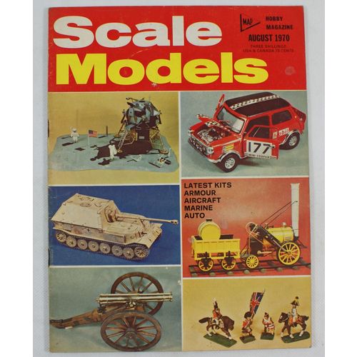 Scale Models (1969) Vol.1 # 11 - August 1970, USAF Insignia, Porsche Elefant