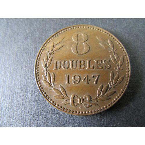 1947 GUERESEY 8 BOUBLES H MINT MARK HEATON MINT BIRMINGHAM FREE POST. (x) AAL