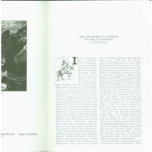 The Southern Ute Indians of Early Colorado..1 to >29 lots of 10 copies