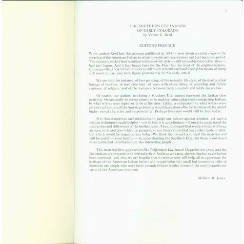 The Southern Ute Indians of Early Colorado..1 to >29 lots of 10 copies