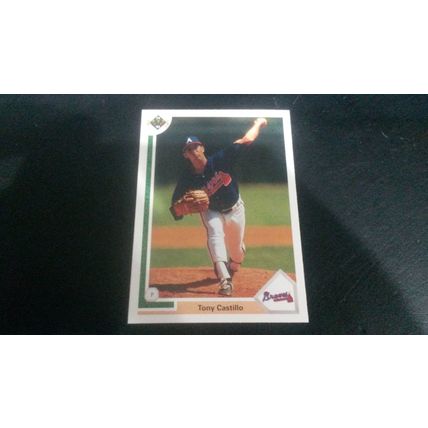 1991 Upper Deck Card # 458 Tony Castillo Excellent (5) Atlanta Braves
