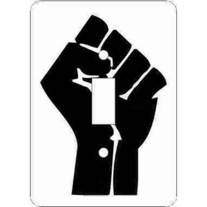 Black Power Fist Switch Plate (African American Single Switch Plate)