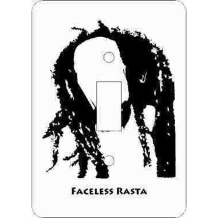 Faceless Rasta Switch Plate (African American Single Switch Plate)