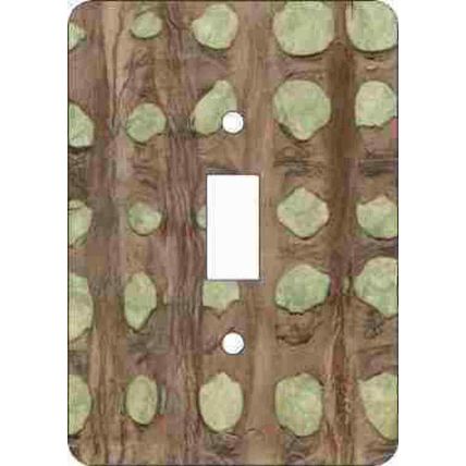 Barkskin(tm)-Olive Switch Plate (African American Single Switch Plate)