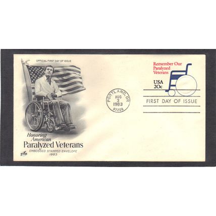 FDC Art Craft U605 20c Veterens (Cachet-U/A) CV00063