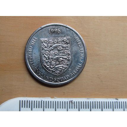 1998 Official England Squad Medal Token Steve McManaman (e93)