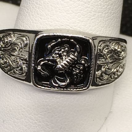 Ring Men’s Punk Scorpion Ring Sterling Silver #275 USA Seller