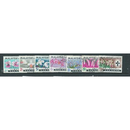 malaysia stamps sarawak set sg 212 sg 212 orchids flowers