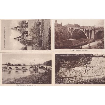 Echternach Pont De La Sure Adolphe Eglise Paroissiale 4x Luxembourg Postcard s