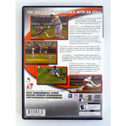Major League Baseball 2K6 Authentic Sony PlayStation 2 PS2 Game 2006