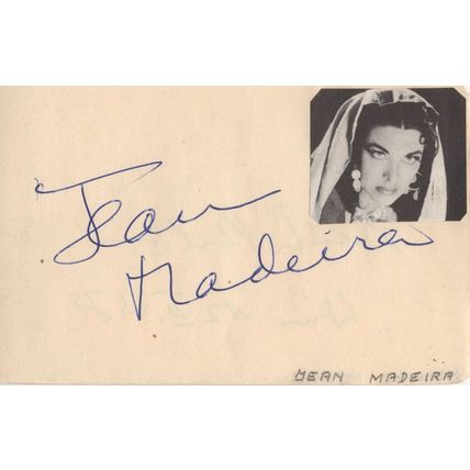 Jean Madeira Moritz Milar German Opera Hand Signed Autograph Card
