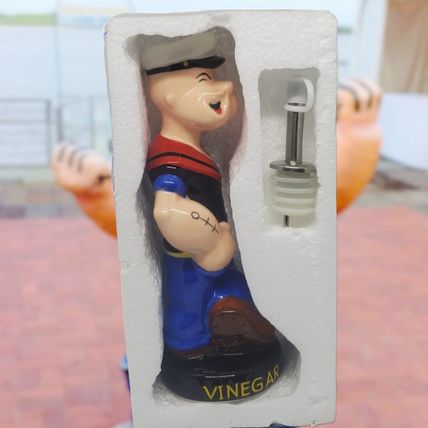 Popeye Ceramic Vinegar Dispenser Bottle by Westland