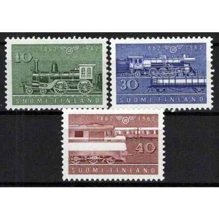 Finland 388-390 MNH Trains Railroads Transportation Locomotives ZAYIX 0224S0044