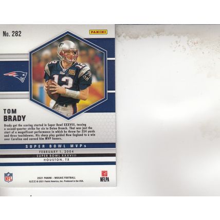 TOM BRADY 2021 AUTOGRAPHED NEW ENGLAND PATRIOTS HOF SB CHAMPION MVP QUARTERBACK