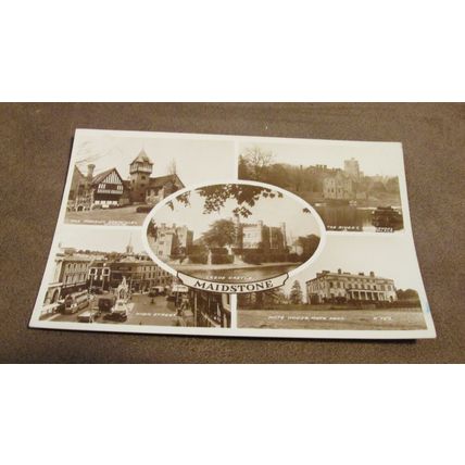 1950s Real Photographic Postcard - Maidstone scenes - Kent