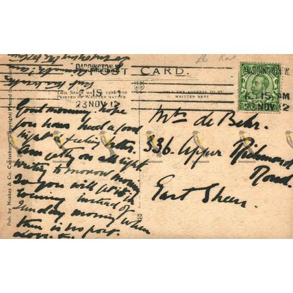Town Hall, Fordwich, Kent, Rare Noakes Postcard, 1912