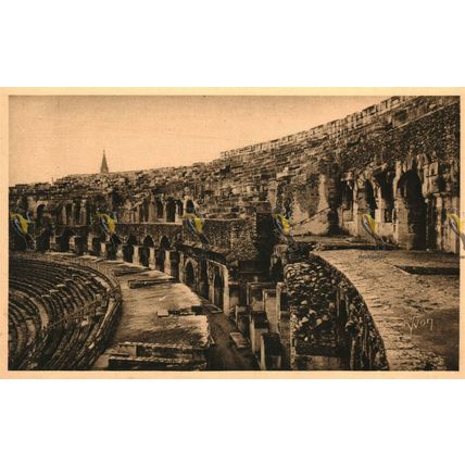 Nimes, L'Interieur Des Arenes, France, 4 Art Yvon Postcard, 1920s