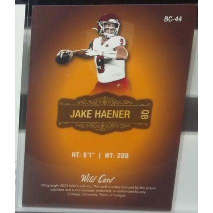 2023 Wild Card JAKE HAENER (Fresno State/Saints) Cracker Barrel Excl. RC#BC-44