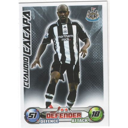 Match Attax 2008/2009 Claudio Cacapa Newcastle United