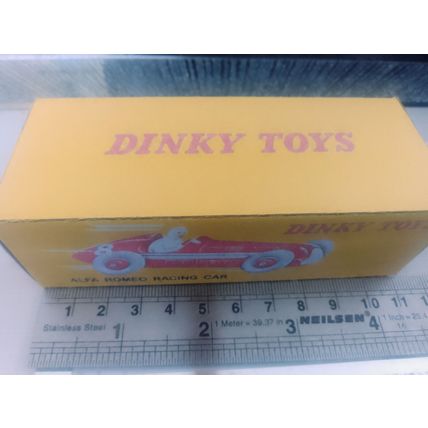 Dinky No23F Alfa Romeo Racing Car - Replica / Repro Box