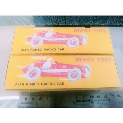 Dinky No23F Alfa Romeo Racing Car - Replica / Repro Box