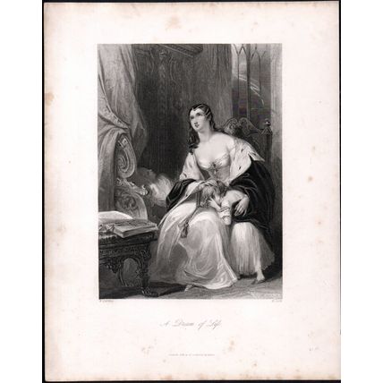 A DREAM OF LIFE 1842 Henry Richard Cook - William Perring ANTIQUE ENGRAVING