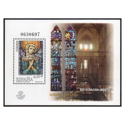 Spain 2002 [SLL] HB Cathedral of Santa María. Vitoria-Gasteiz (MNH)