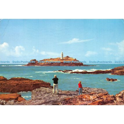 D026193 Godrevy Lighthouse. Gwithian. Hayle. Cornish Riviera. Murray King